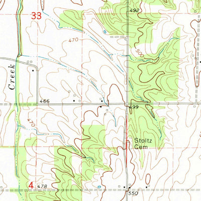 United States Geological Survey Landes, IL (1968, 24000-Scale) digital map