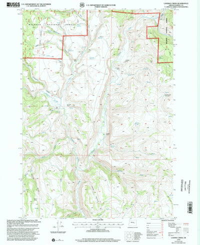 United States Geological Survey Landing Creek, OR (1999, 24000-Scale) digital map