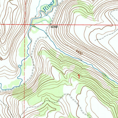 United States Geological Survey Landing Creek, OR (1999, 24000-Scale) digital map