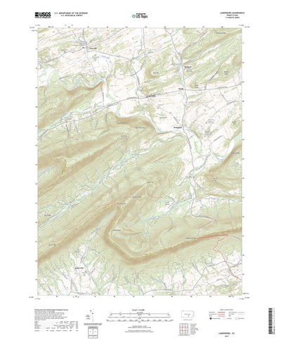 United States Geological Survey Landisburg, PA (2023, 24000-Scale) digital map