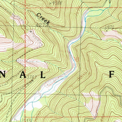 United States Geological Survey Landowner Mountain, MT (1985, 24000-Scale) digital map