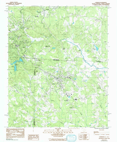 United States Geological Survey Landrum, SC-NC (1968, 24000-Scale) digital map