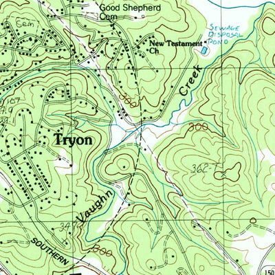United States Geological Survey Landrum, SC-NC (1968, 24000-Scale) digital map