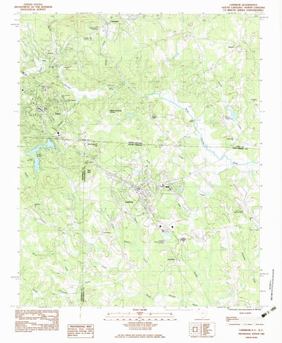 United States Geological Survey Landrum, SC-NC (1983, 24000-Scale) digital map