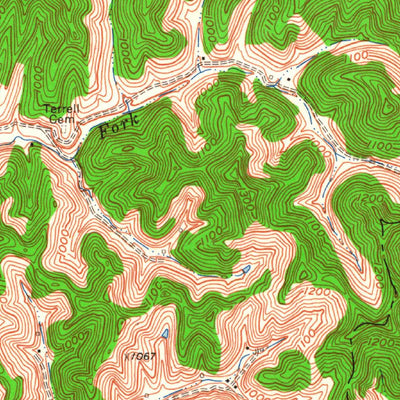 United States Geological Survey Landsaw, KY (1961, 24000-Scale) digital map
