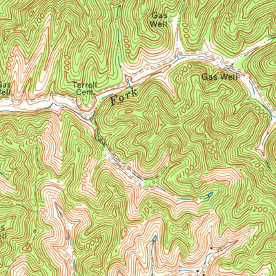 United States Geological Survey Landsaw, KY (1971, 24000-Scale) digital map