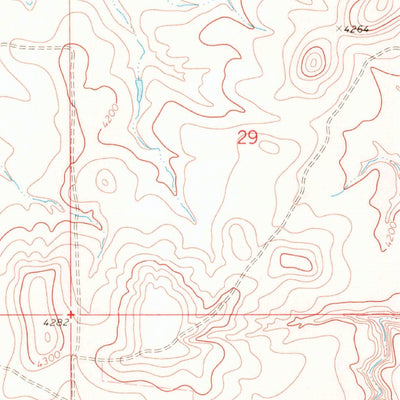 United States Geological Survey Landslide Butte, MT (1968, 24000-Scale) digital map