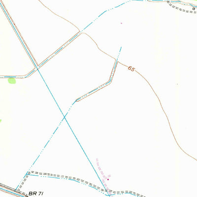 United States Geological Survey Lane City SE, TX (1952, 24000-Scale) digital map