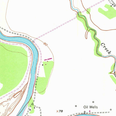 United States Geological Survey Lane City, TX (1952, 24000-Scale) digital map