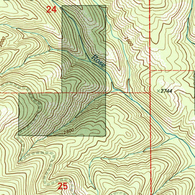United States Geological Survey Lane, ID (1996, 24000-Scale) digital map