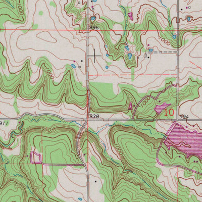United States Geological Survey Lane, KS (1966, 24000-Scale) digital map