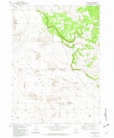 United States Geological Survey Lane Lake, OR (1981, 24000-Scale) digital map
