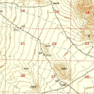 United States Geological Survey Lane Mountain, CA (1951, 62500-Scale) digital map