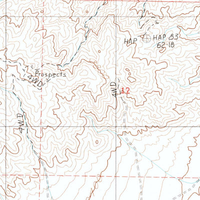 United States Geological Survey Lane Mountain, CA (1986, 24000-Scale) digital map