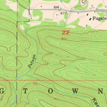 United States Geological Survey Lane NW, OK (1957, 24000-Scale) digital map