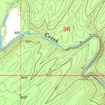United States Geological Survey Lane, OK (1957, 24000-Scale) digital map