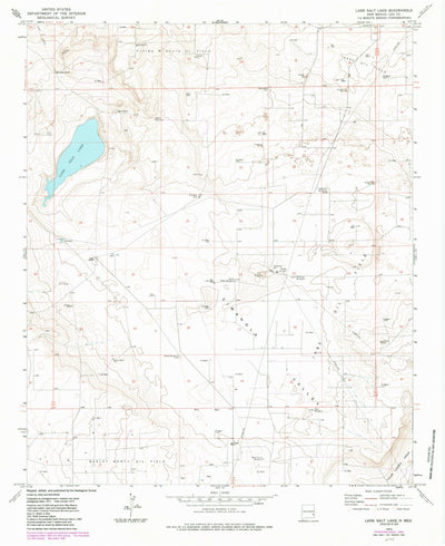 United States Geological Survey Lane Salt Lake, NM (1973, 24000-Scale) digital map