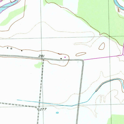 United States Geological Survey Lane, TN (1952, 24000-Scale) digital map