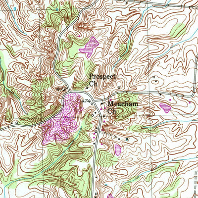 United States Geological Survey Lane, TN (1952, 24000-Scale) digital map