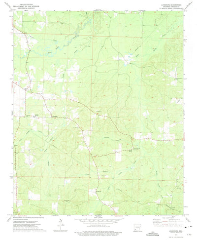United States Geological Survey Laneburg, AR (1973, 24000-Scale) digital map