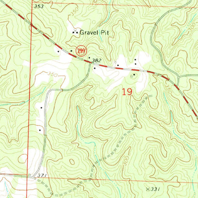 United States Geological Survey Laneburg, AR (1973, 24000-Scale) digital map