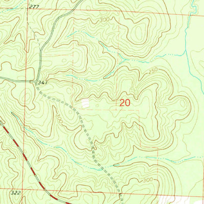 United States Geological Survey Laneburg, AR (1973, 24000-Scale) digital map