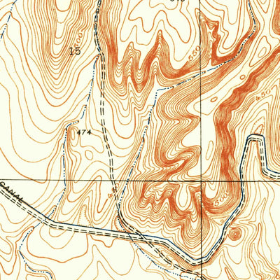 United States Geological Survey Lanes Bridge, CA (1946, 24000-Scale) digital map