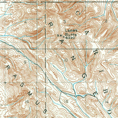 United States Geological Survey Lanes Creek, ID (1915, 62500-Scale) digital map
