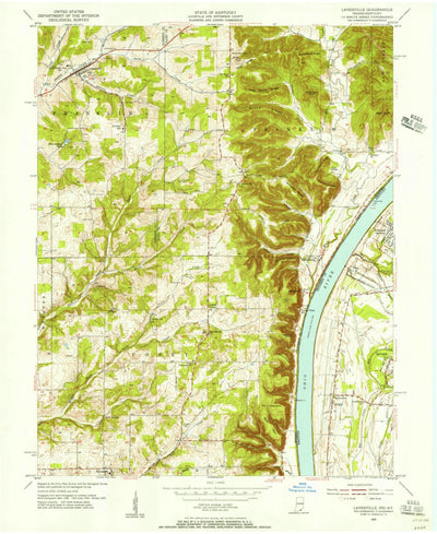 United States Geological Survey Lanesville, IN-KY (1955, 24000-Scale) digital map