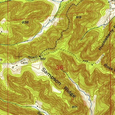 United States Geological Survey Lanesville, IN-KY (1955, 24000-Scale) digital map