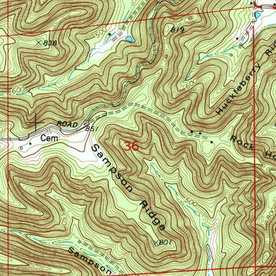 United States Geological Survey Lanesville, IN-KY (1982, 24000-Scale) digital map