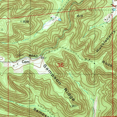 United States Geological Survey Lanesville, IN-KY (1985, 24000-Scale) digital map