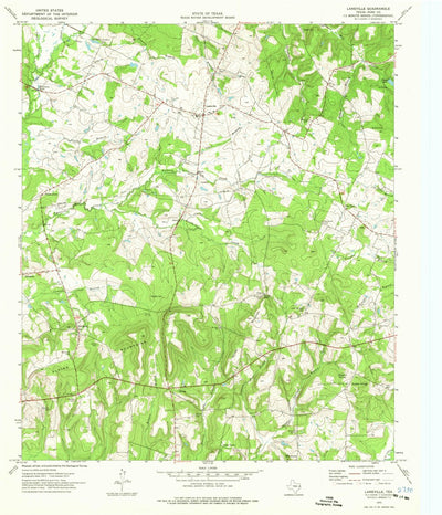 United States Geological Survey Laneville, TX (1973, 24000-Scale) digital map