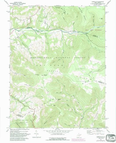 United States Geological Survey Laneville, WV (1969, 24000-Scale) digital map
