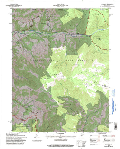 United States Geological Survey Laneville, WV (1995, 24000-Scale) digital map