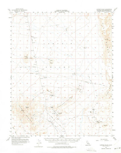 United States Geological Survey Lanfair Valley, CA (1956, 62500-Scale) digital map