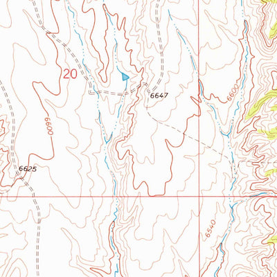 United States Geological Survey Lang Spring, CO (1969, 24000-Scale) digital map