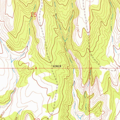 United States Geological Survey Lang Spring, CO (1969, 24000-Scale) digital map