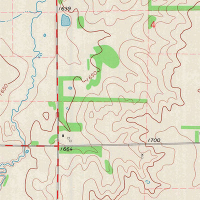 United States Geological Survey Langdon, KS (1971, 24000-Scale) digital map