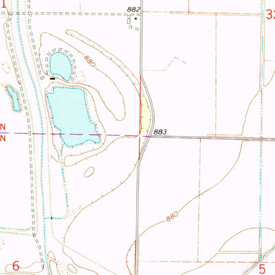 United States Geological Survey Langdon, MO-NE (1966, 24000-Scale) digital map