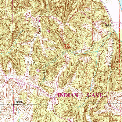 United States Geological Survey Langdon, MO-NE (1966, 24000-Scale) digital map