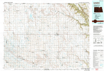 United States Geological Survey Langdon, ND (1985, 100000-Scale) digital map