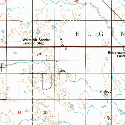 United States Geological Survey Langdon, ND (1985, 100000-Scale) digital map