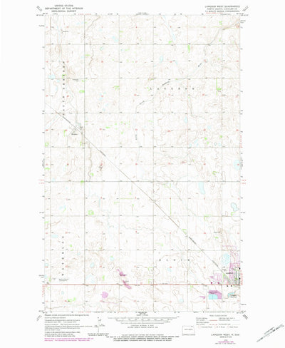 United States Geological Survey Langdon West, ND (1970, 24000-Scale) digital map
