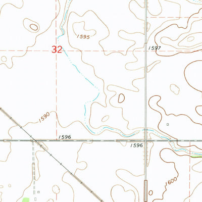 United States Geological Survey Langdon West, ND (1970, 24000-Scale) digital map