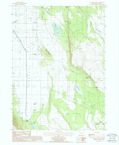 United States Geological Survey Langell Valley, OR (1988, 24000-Scale) digital map