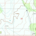 United States Geological Survey Langell Valley, OR (1988, 24000-Scale) digital map