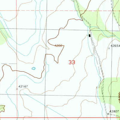 United States Geological Survey Langell Valley, OR (1988, 24000-Scale) digital map