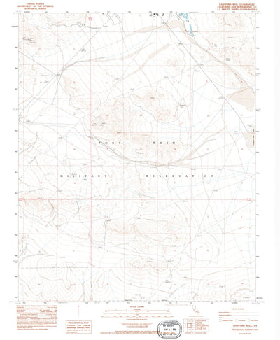 United States Geological Survey Langford Well, CA (1986, 24000-Scale) digital map
