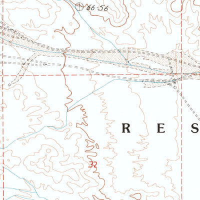 United States Geological Survey Langford Well, CA (1986, 24000-Scale) digital map